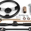 Asecupdat 300mm Steering Wheel Kit Black Fit for ATV & Go Kart-0