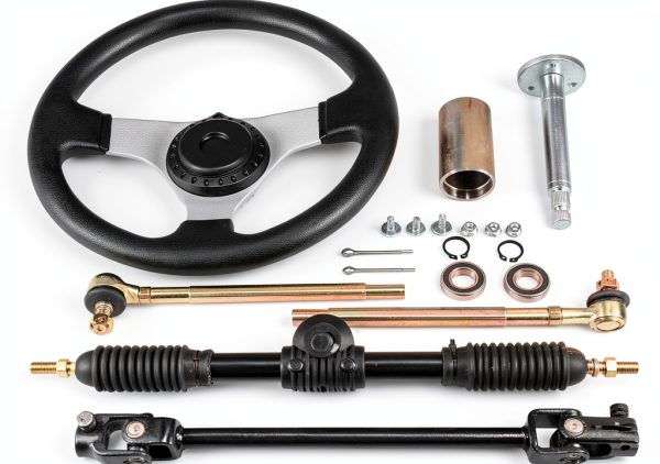 Asecupdat 300mm Steering Wheel Kit Black Fit for ATV & Go Kart-0