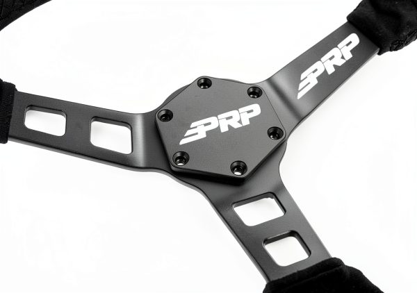 PRP Deep Dish Steering Wheel (Suede, Black, Grip)-1