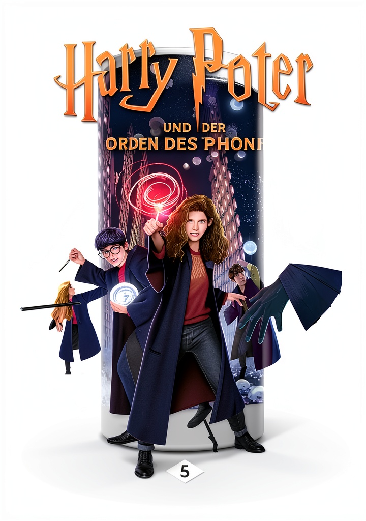 Installing Harry Potter and the Deathly Hallows German Pottermore Kindle Edition on a wooden desk