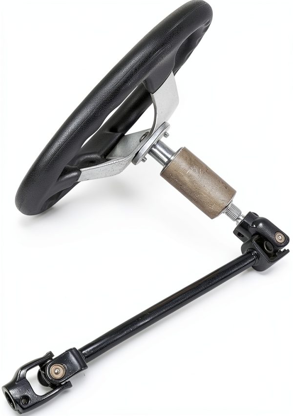 Asecupdat 300mm Steering Wheel Kit Black Fit for ATV & Go Kart-6
