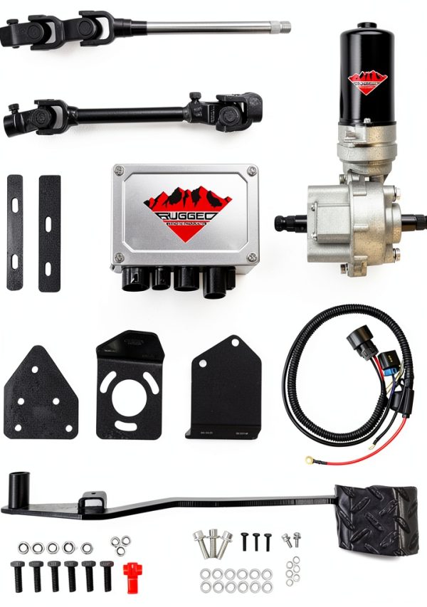 Rugged EPS Steering Kit for UTV PEPS-4006 Carbon Steel 8in Grip-0