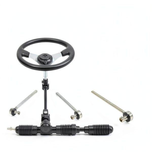Go Kart Steering Wheel Labwork Black Alloy Steel 300mm Universal Fit-6
