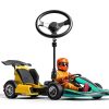 Go Kart Steering Wheel Labwork Black Alloy Steel 300mm Universal Fit-2