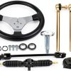 Go Kart Steering Wheel Labwork Black Alloy Steel 300mm Universal Fit-0