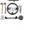 Go Kart Steering Wheel Labwork Black Alloy Steel 300mm Universal Fit-5