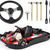Steering Wheel Replacement 300mm Black Metal Julymoda for Go Kart-1