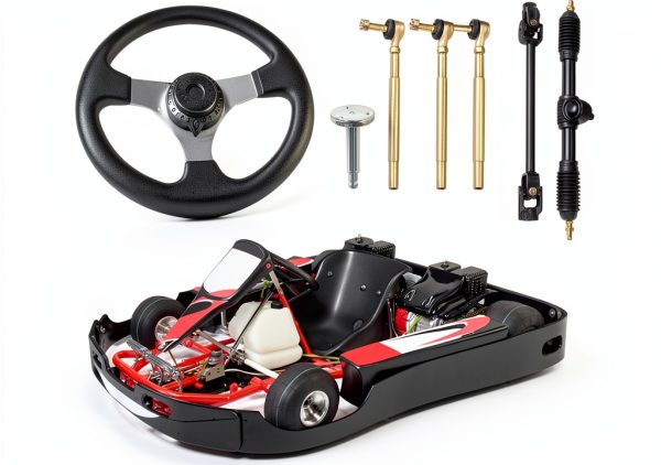 Steering Wheel Replacement 300mm Black Metal Julymoda for Go Kart-1