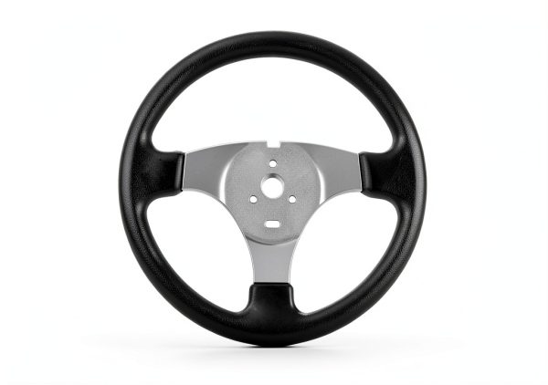 Go Kart Steering Wheel Labwork Black Alloy Steel 300mm Universal Fit-3