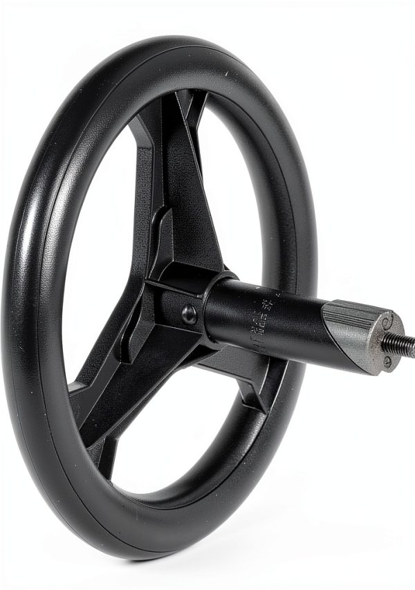 AlveyTech Steering Wheel for Razor Crazy Cart Black 8" Metal Plastic-1