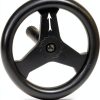 AlveyTech Steering Wheel for Razor Crazy Cart Black 8" Metal Plastic-0