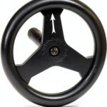 AlveyTech Steering Wheel for Razor Crazy Cart Black 8" Metal Plastic-0