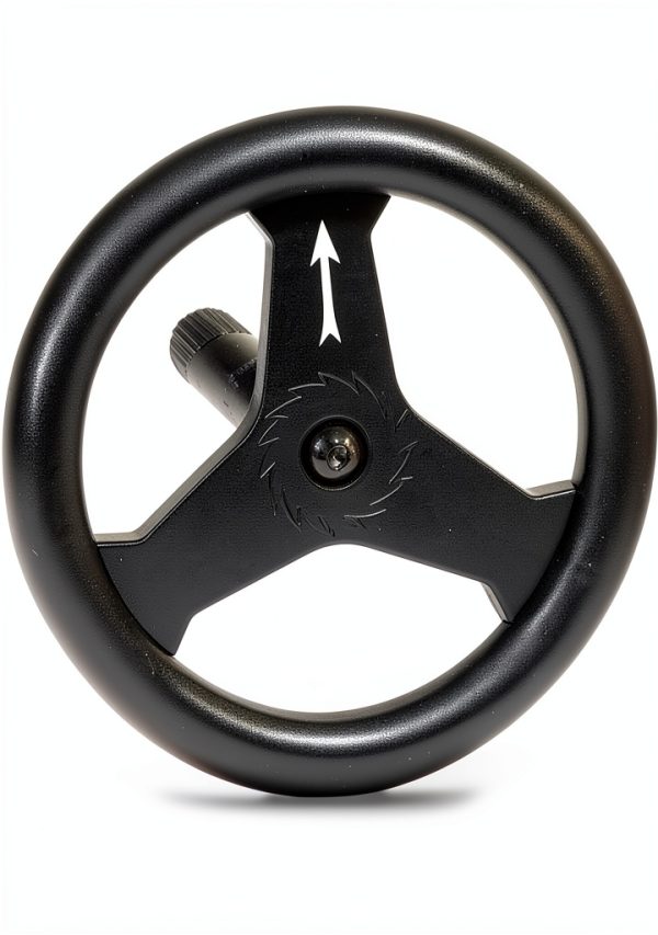 AlveyTech Steering Wheel for Razor Crazy Cart Black 8" Metal Plastic-0