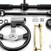 Steering Wheel 270mm for Go Kart ATV TIMZH Heavy Duty Rack Pinion Kit-0